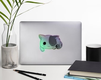 Holografisk klistermärke Söt kattunge