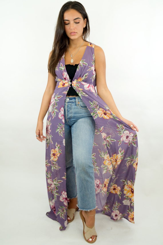 lavender duster cardigan