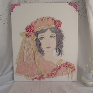 tableau romantique shabby chic image 1