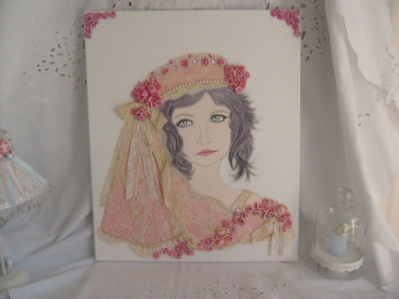 tableau romantique shabby chic image 1