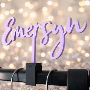 Custom Cursive Name for Dance Bag Hanger Bar