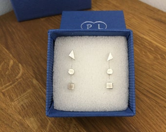 Set of mini stud earrings