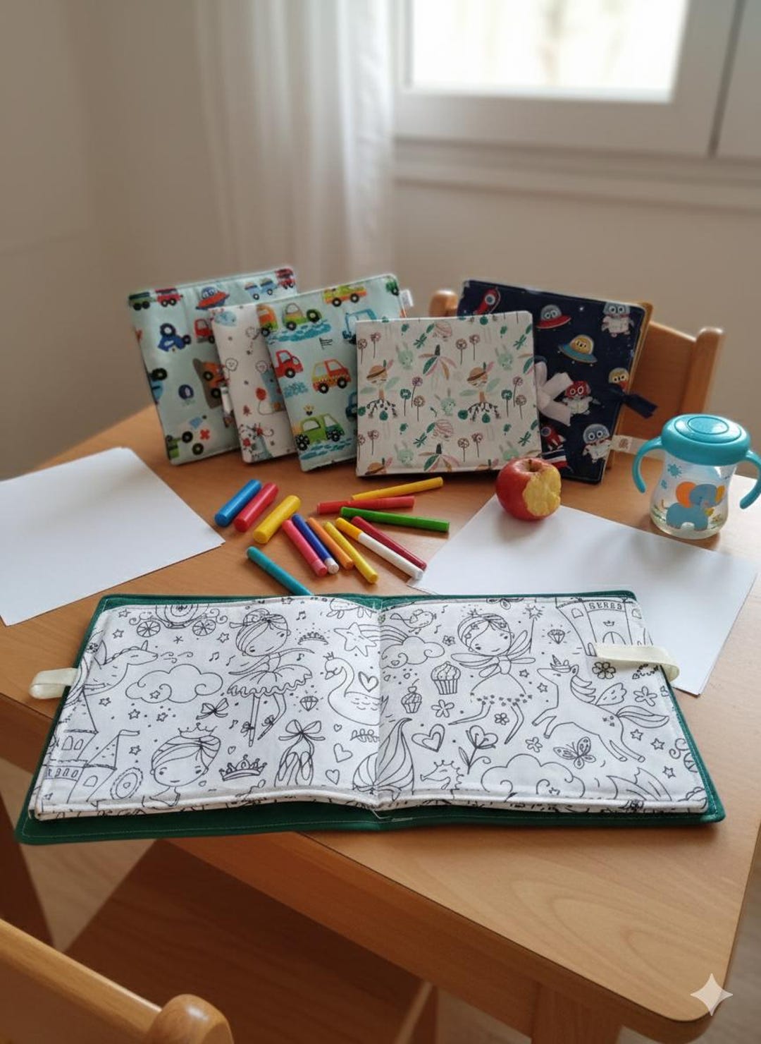 Washable Coloring Book - Etsy