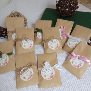 guest gift "seed packet" seed packet, natural wedding, heart, guest gifts, customizable,