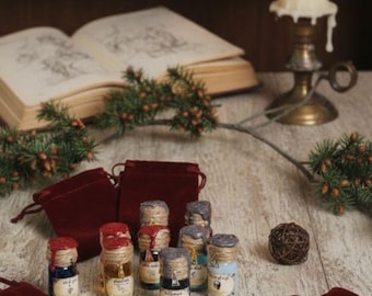 Bottiglia di pozione magica (set di 2 bottiglie) / decorazione