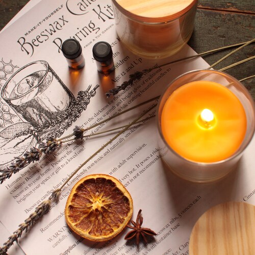 Candle Kit Beeswax Sheet *Christmas* *House gift* *parties* safe bright 