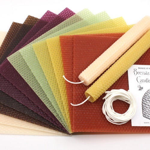 Advent Colors Beeswax Candle Making Kit for 10 Candles Etsy