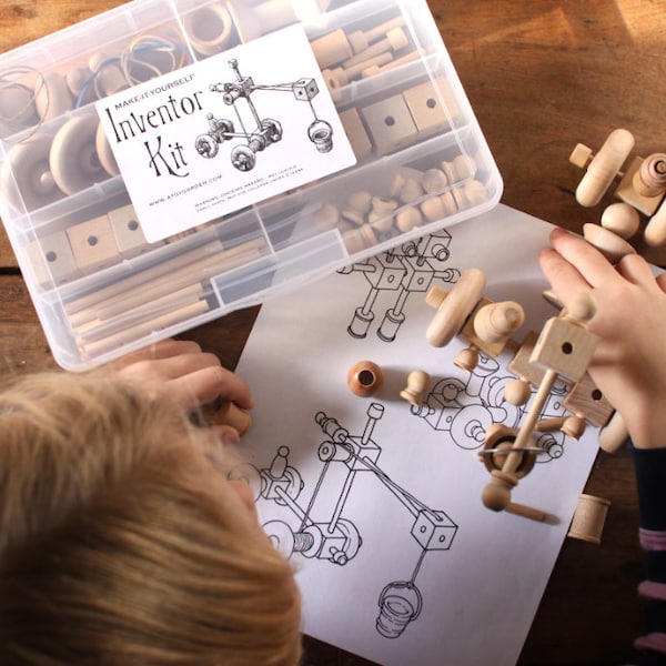 Inventor Kit - All Wood Parts - Tinker Set