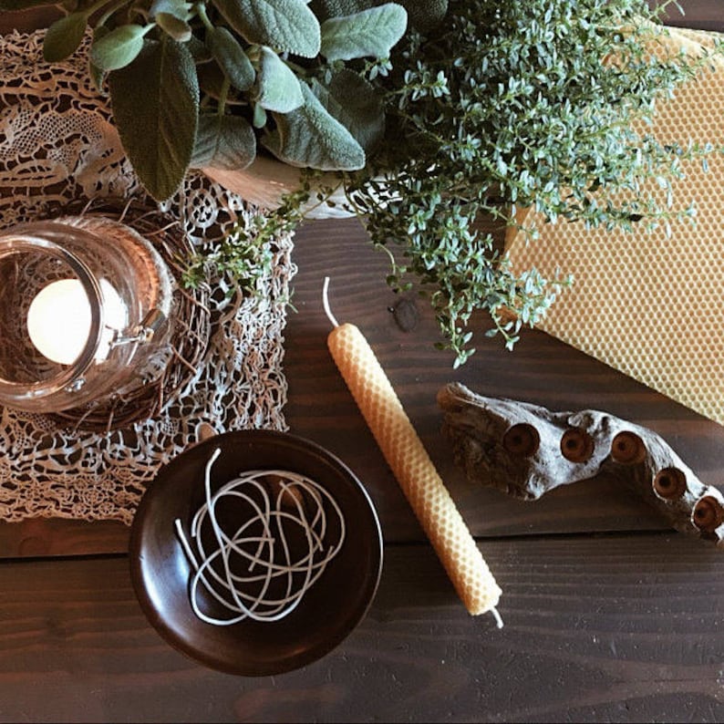 Christmas Beeswax Candle Making Kit for 12 Candles Waldorf Etsy