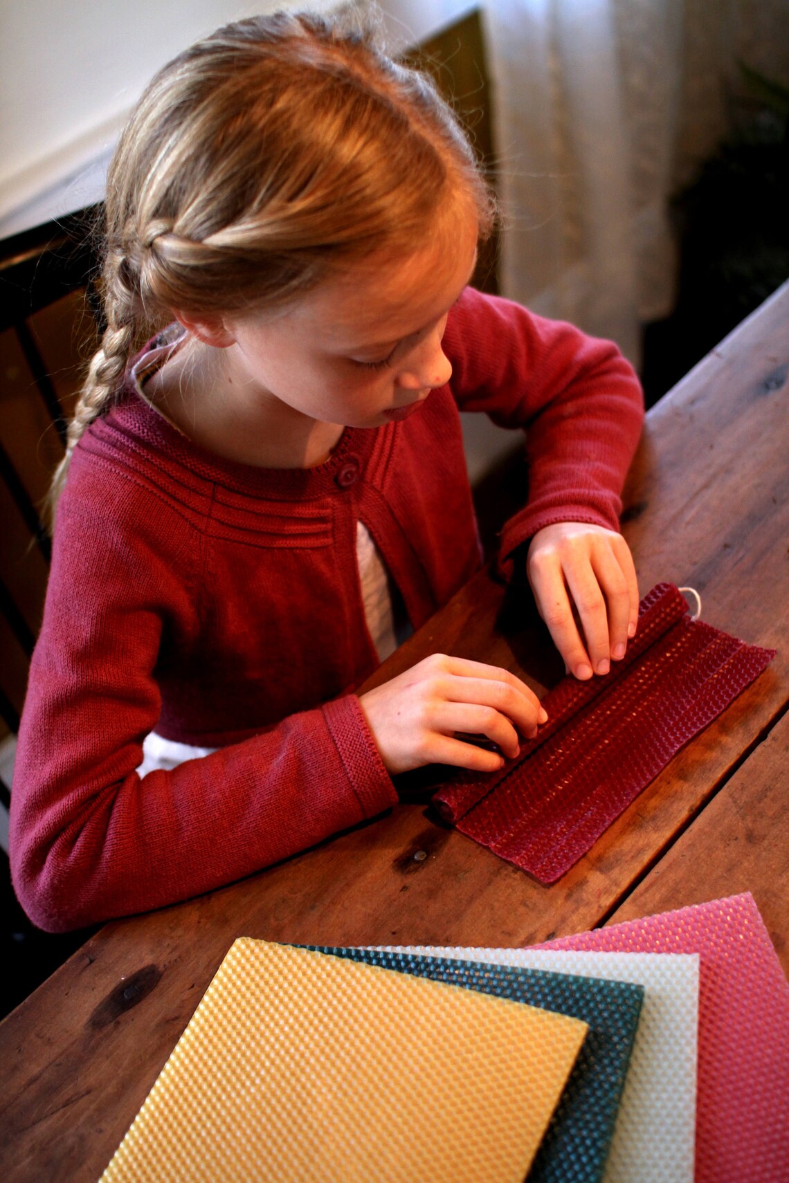 Natural Beeswax Candle Making Kit for 12 Candles Waldorf Etsy