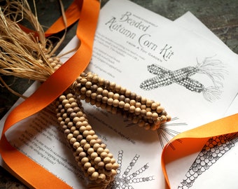 Autumn Beaded Corn Kit - Waldorf Crafts _ Kindergarten Crafts