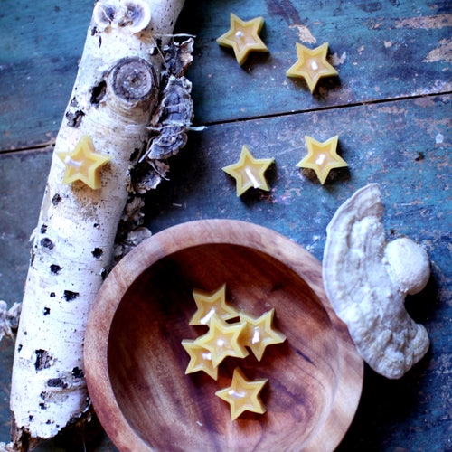 Gold Star Birthday Candles Set of 6 Birthday Candles Etsy