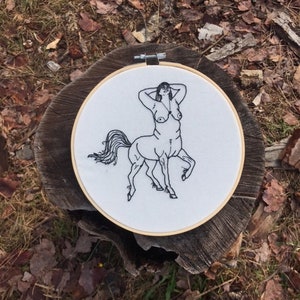 PDF Embroidery pattern, The Centauress, Magic, Body Positive, Embroidery Tutorial, Hand Embroidery, PDF Pattern