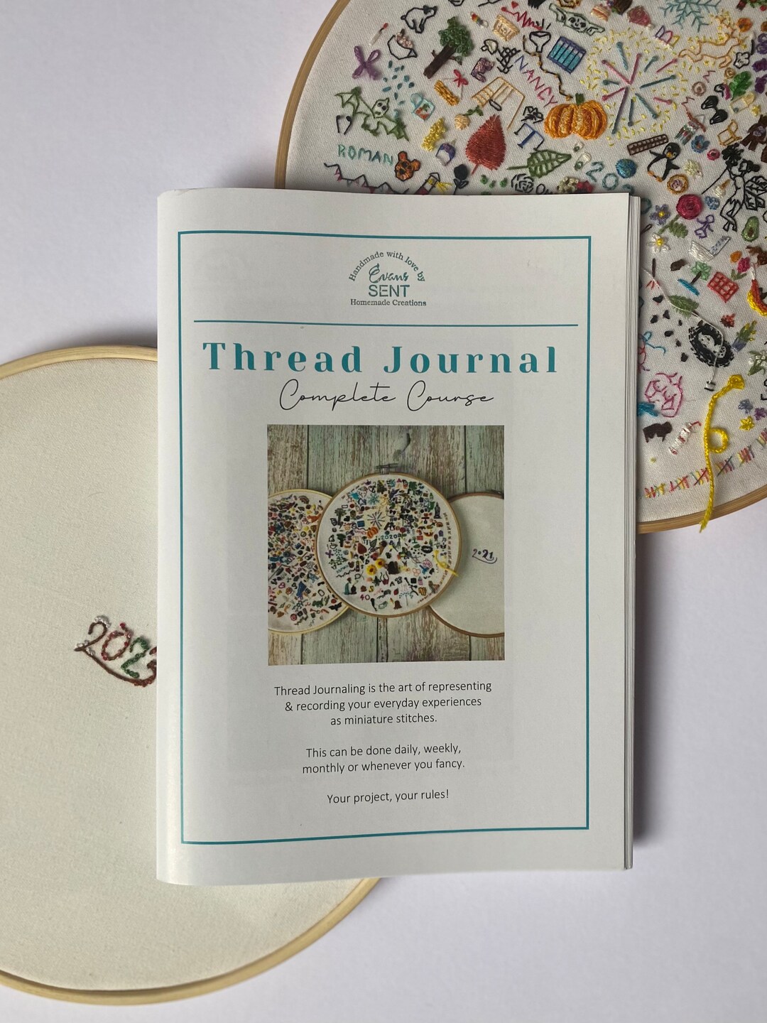 Threaded Journal Thread Journal Instructions, Gratitude Journal, Stitch of the Day, Hand ...