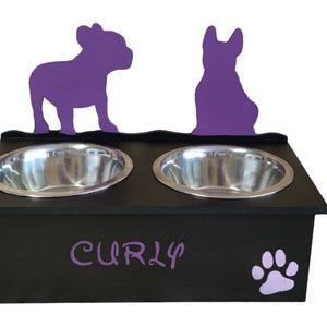 Dog bowl support, customizable, color of your choice image 3