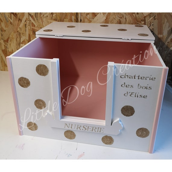 Caisse De Mise Bas En Bois Personnalisable Pour Chien Et Chat Etsy