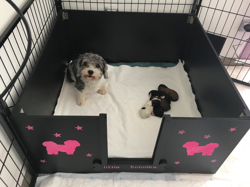 Caisse de mise bas en bois personnalisable pour chien et chat Etsy