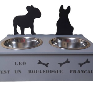 Dog bowl support, customizable, color of your choice image 2