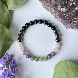 Empath protection empath support emotional healing gifts for her protection bracelet tourmaline labradorite amethyst image 6