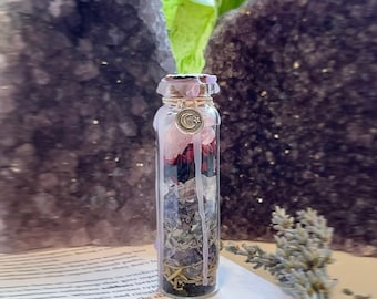 Empath Protection Spell Jar | Empath Protection Crystals | Negative Energy Blocker | Tourmaline | Amethyst