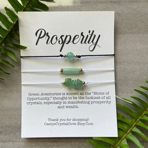 Prosperity and abundance, lucky bracelet, money bracelet, good luck crystals, aventurine