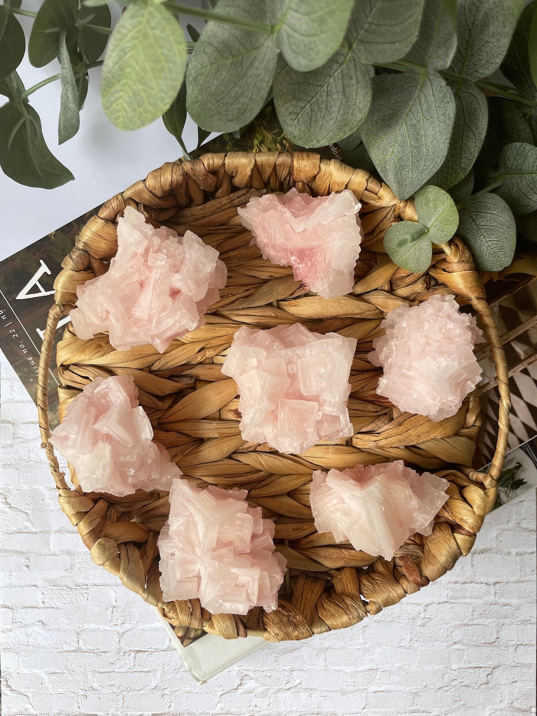 Small Pink Halite Crystal Specimen, Pink Gemstones, Rare Crystal ...