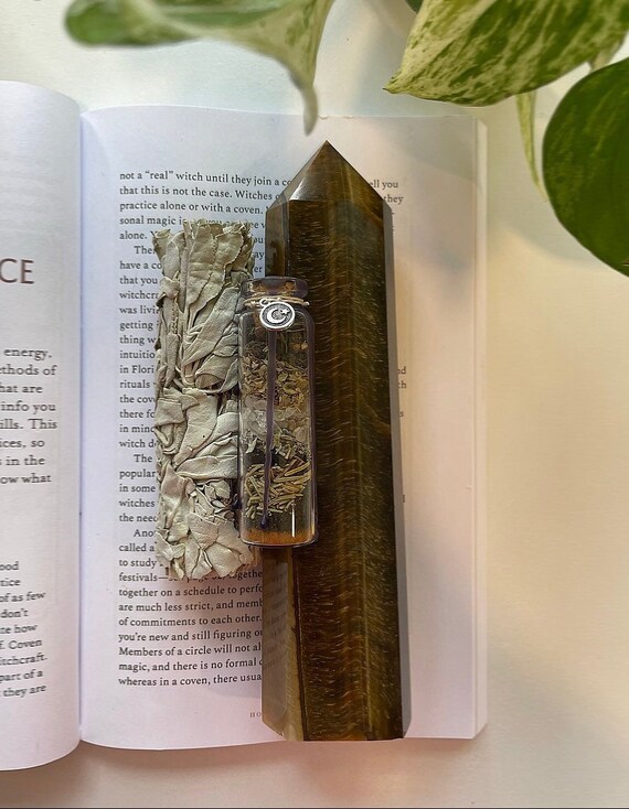Protection Spell Jar | Spell for cleansing and protection | Wicca | House protection | Tourmaline | Sage