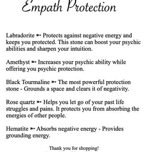 Empath protection empath support emotional healing gifts for her protection bracelet tourmaline labradorite amethyst image 5