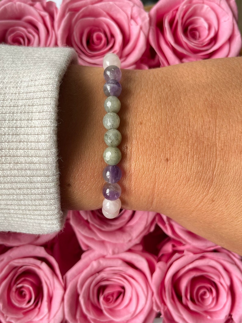 Empath protection empath support emotional healing gifts for her protection bracelet tourmaline labradorite amethyst image 4