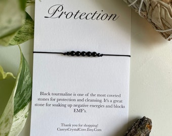 Tourmaline Protection Bracelet, EMF bracelet, Cleansing bracelet, tourmaline, tourmaline bracelet, tourmaline gemstone