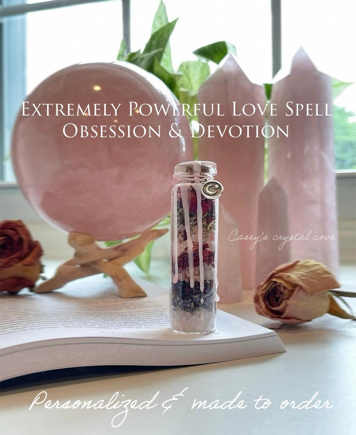 EXTRA strong obsession love spell jar, attract love, love me only, come back to me spell, fast spell casting, get back with an ex, devotion