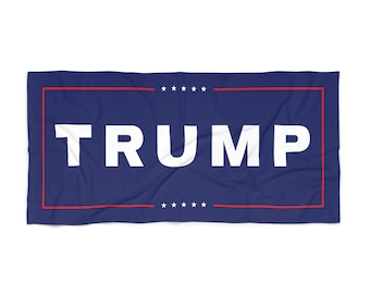TRUMP Strandtuch (Rot, Weiß & Blau) von Trump ist Punk Rock