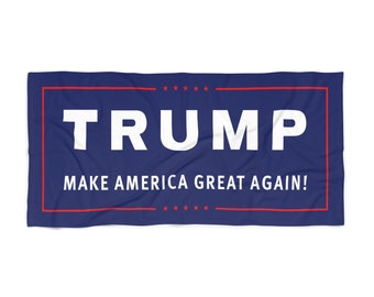 Trump Make America Great Wieder Strandtuch (Blau ) von Trump is Punk Rock