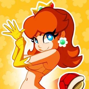 Princess Daisy - Pinup Art Print