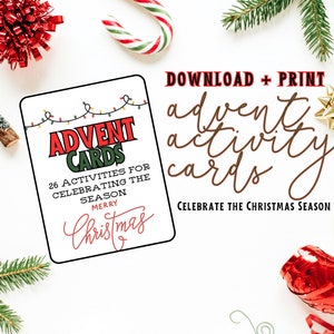 Family Advent Cards: Activities to Celebrate the Christmas Season