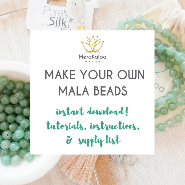 Mala Beads Tutorial - DIY Mala Beads - How to Make a Mala Necklace - Mala Beads Video Tutorial - Beaded Necklace Tutorial