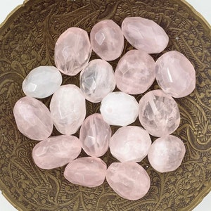 Rose Quartz Guru Bead, Prayer Beads, Gemstone Meru Beads, DIY Malas, Make Your Own Mala, Rose Quartz Gemstone Nugget, Meditation