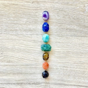 Chakra Gemstone Guru Bead Collection, Prayer Beads, Gemstone Meru Beads, DIY Malas, Make Your Own Mala, Meditation image 2