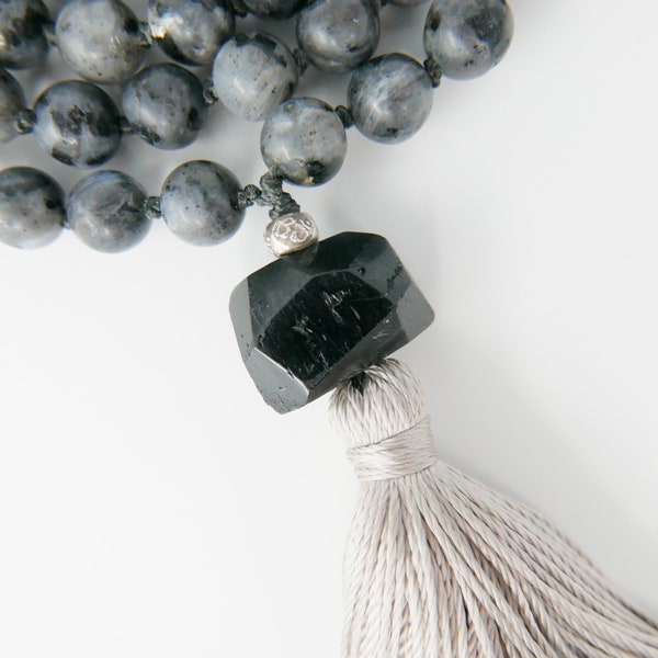 Black Tourmaline Nugget Guru Bead for Mala Necklace, Gemstone Nugget Beads, DIY Jewelry, Make Your Own Mala Necklace, Mala Making
