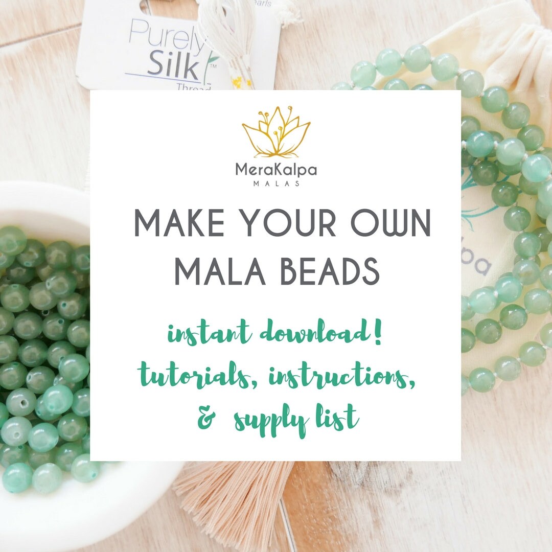 Mala Beads Tutorial DIY Mala Beads How to Make a Mala Etsy