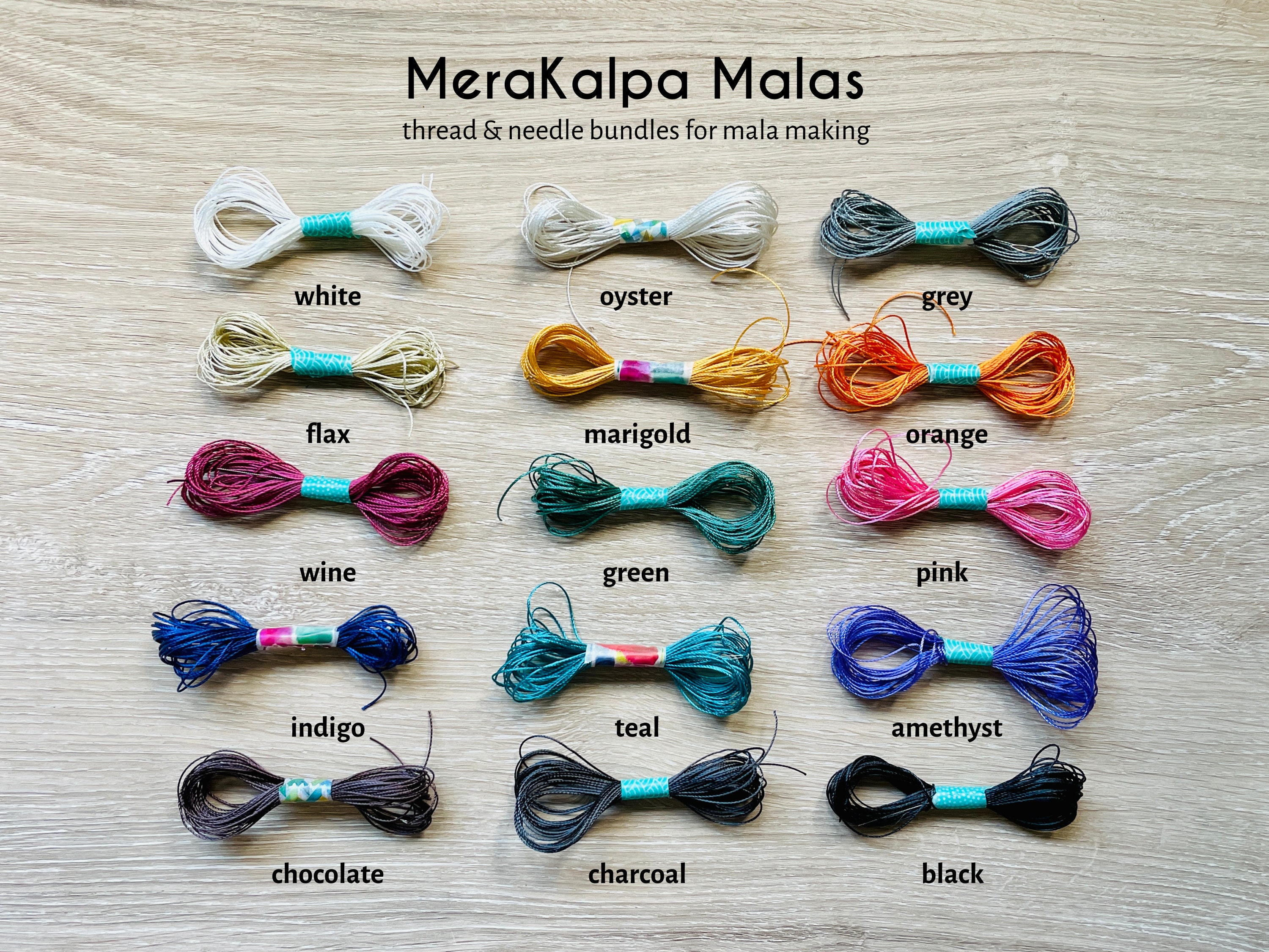 Thread & Needle for Mala Making - MeraKalpa Malas