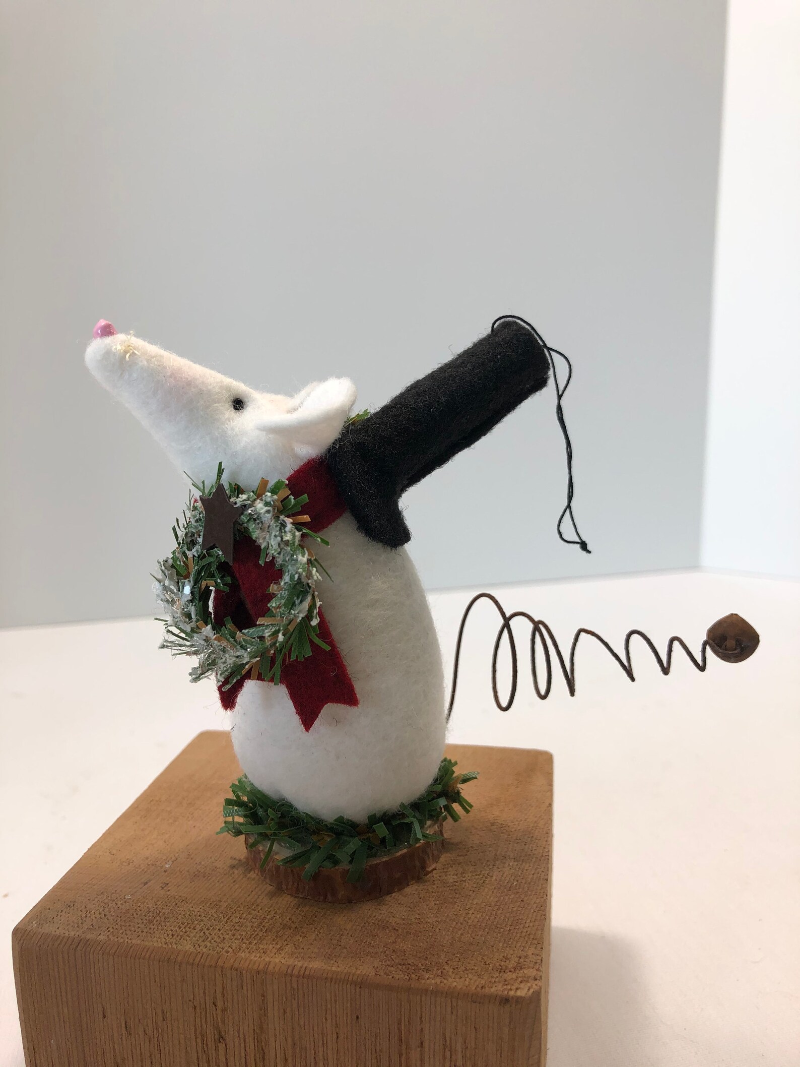 Christmas Mice Christmas Ornament Handmade Original Snowman Etsy