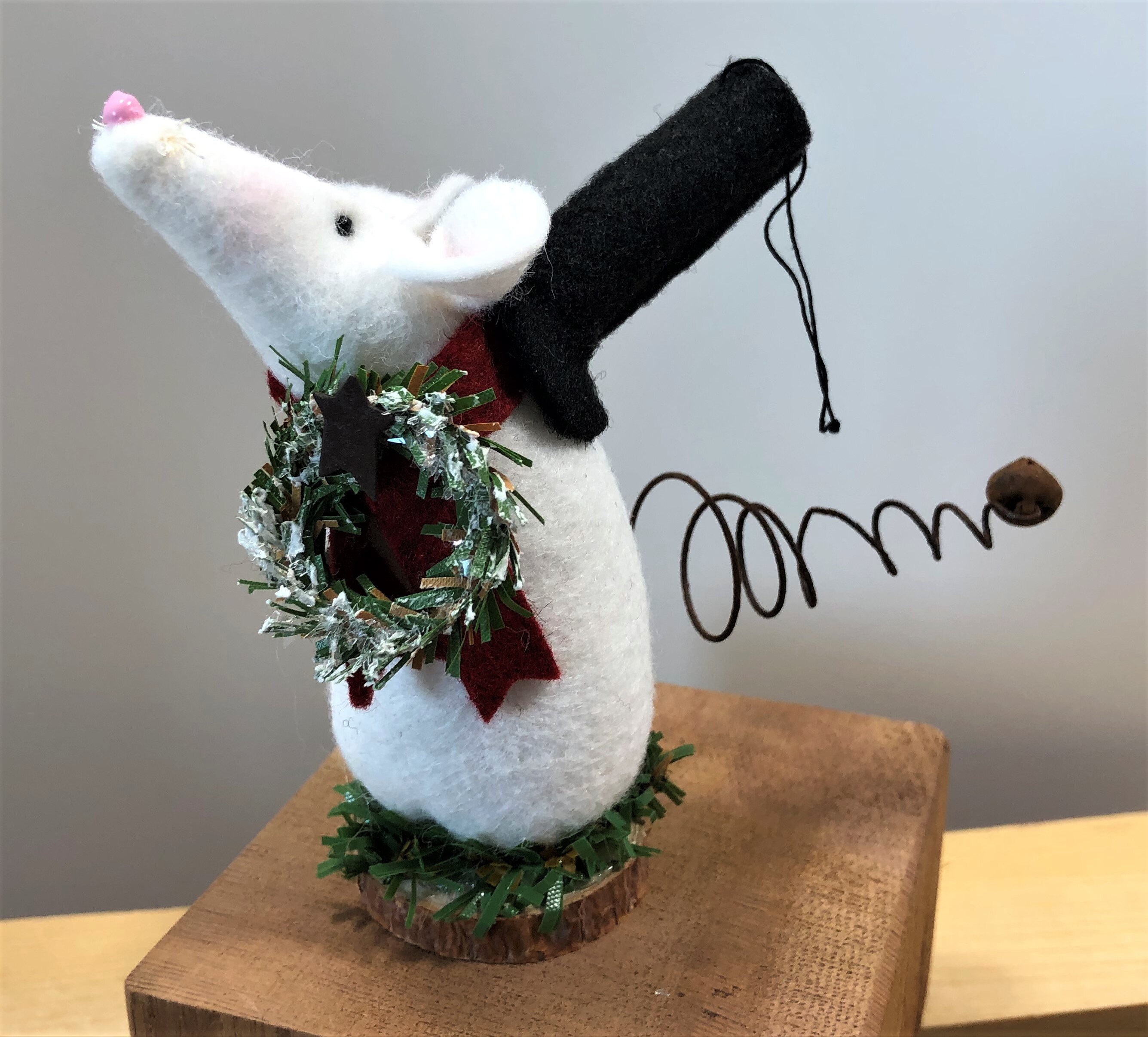Christmas Mice Christmas Ornament Handmade Original Snowman Etsy