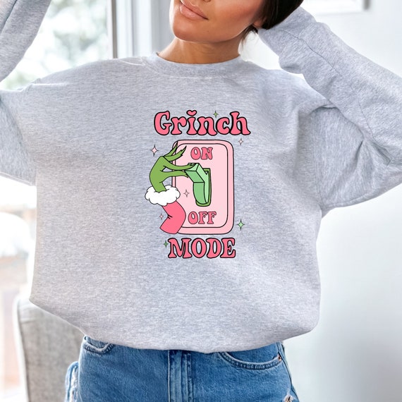 Cute grinch sweatshirt sale
