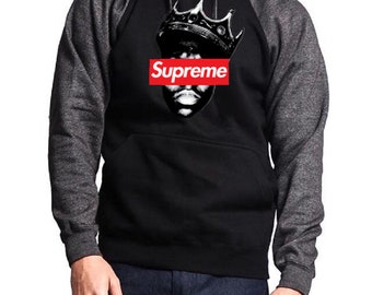 Supreme Charcoal And Black Hoodie