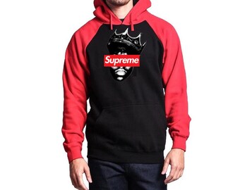 Supreme Black And Red Hoodie