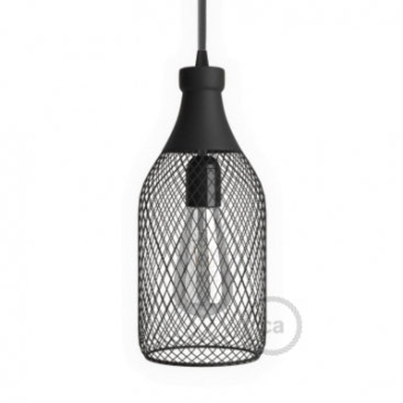 Jéroboam Bottle Mesh Cage Pendant Light Shade Etsy