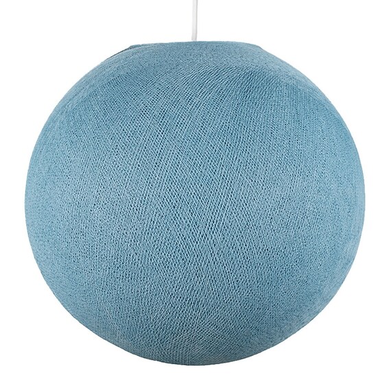 Denim Blue Round Fabric Lampshade Round Lamp Shade For Etsy