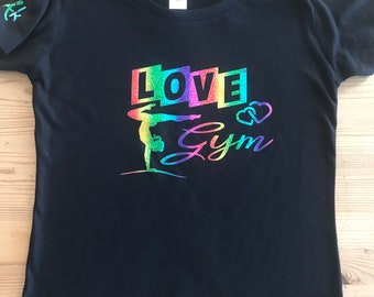 T shirt  gymnastique love gym