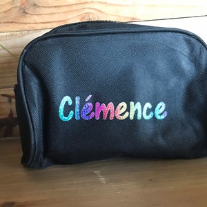 Trousse à maniques Prénom et couleur de flocage au choix Multicolore